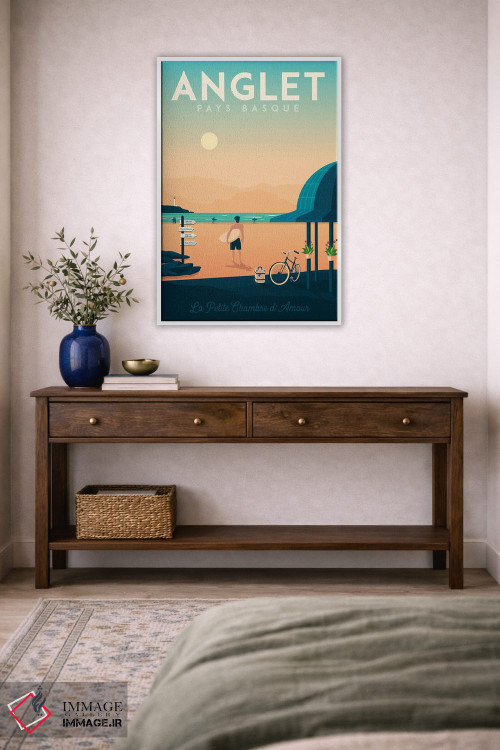 تابلو دکوراتیو تصویر سفر انگلت باسک کانتری فرانسه اثر اولا هوپ تراول پوسترز - D4W