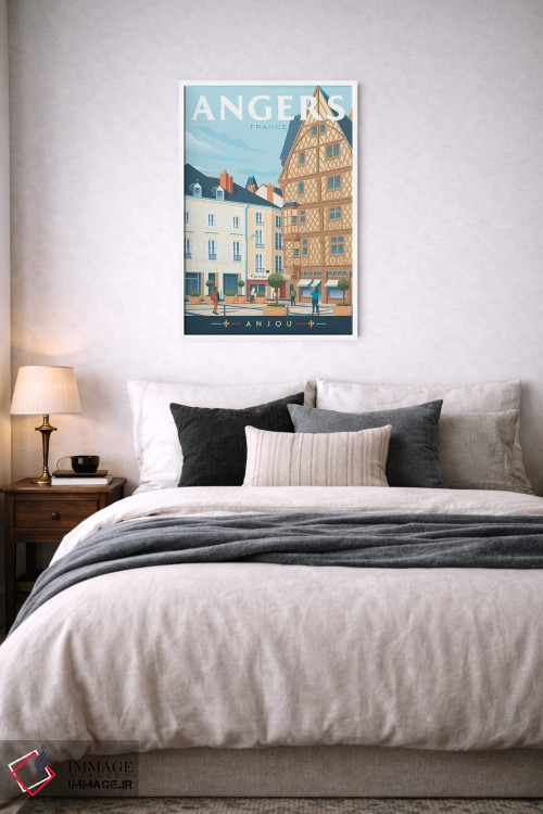 تابلو دکوراتیو تصویر سفر خانه آدم آنگر فرانسه اثر اولا هوپ تراول پوسترز - D6W