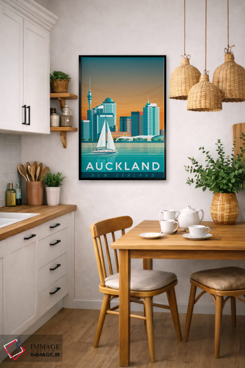 تابلو دکوراتیو تصویر سفر آوکلند نیوزیلند اثر اولا هوپ تراول پوسترز - D5B