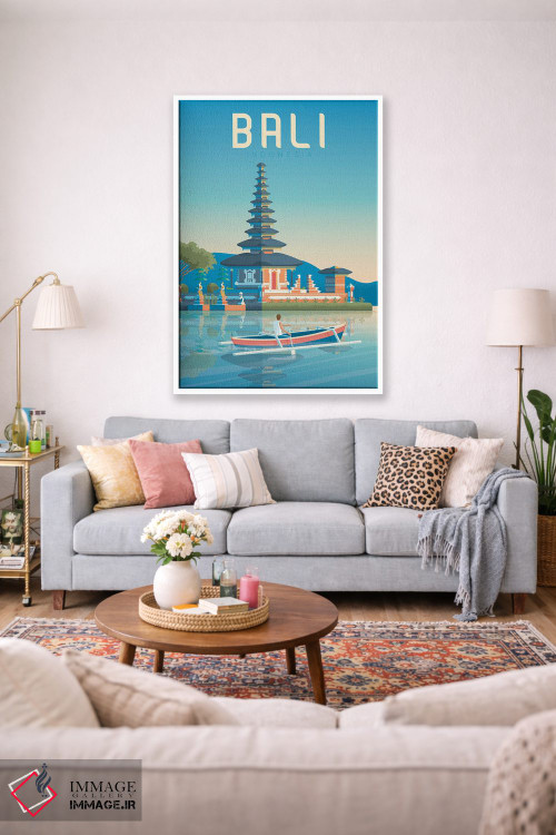 تابلو دکوراتیو تصویر سفر بالی اندونزی اثر اولا هوپ تراول پوسترز - D1W