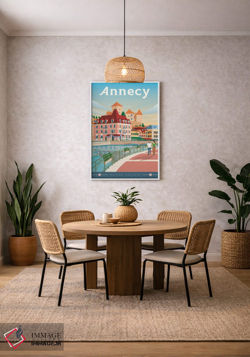 تابلو دکوراتیو تصویر سفر آنسی ساوا فرانسه اثر اولا هوپ تراول پوسترز - D3W