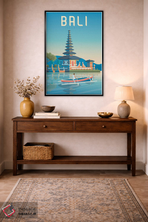 تابلو دکوراتیو تصویر سفر بالی اندونزی اثر اولا هوپ تراول پوسترز - D4B