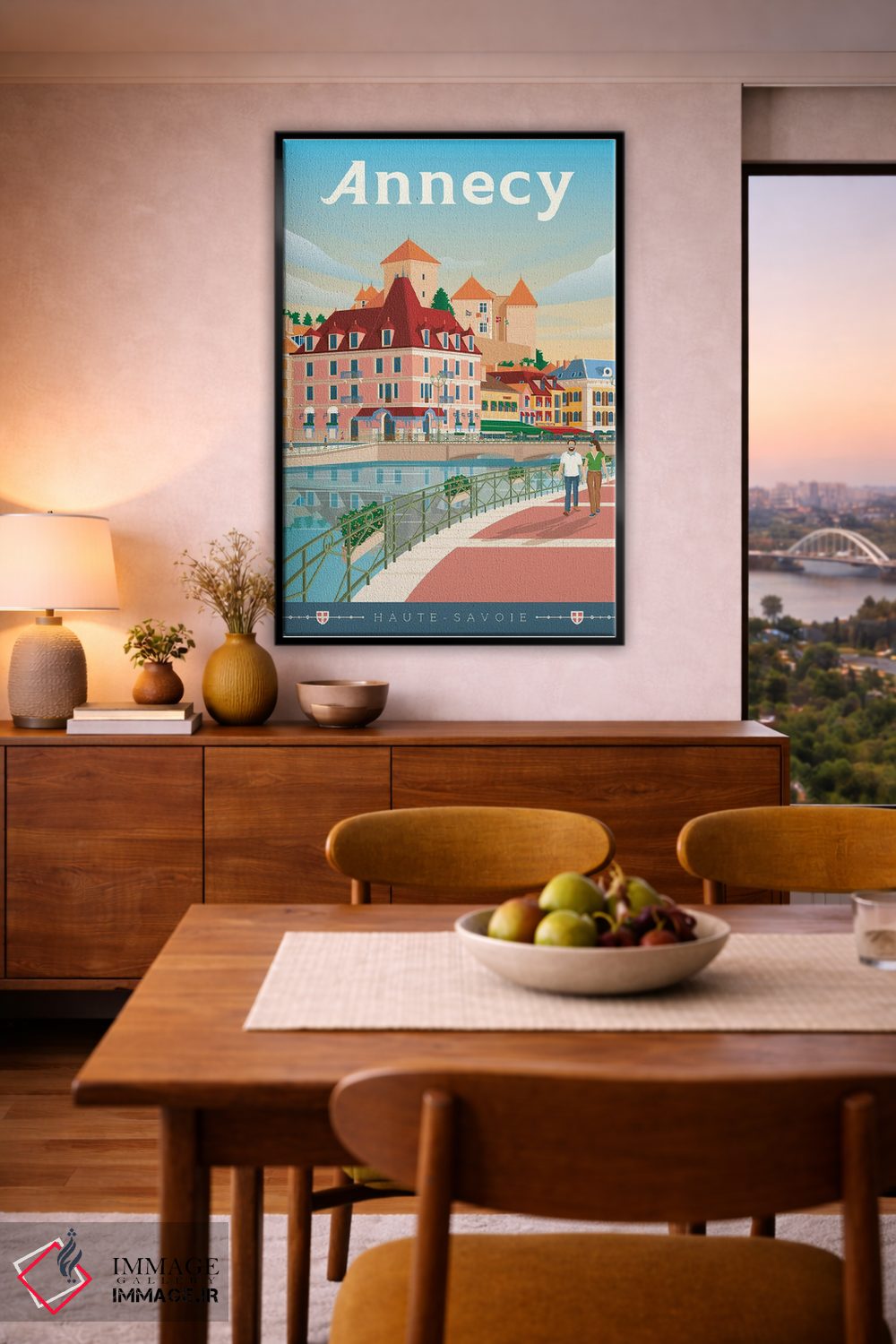 تابلو دکوراتیو تصویر سفر آنسی ساوا فرانسه اثر اولا هوپ تراول پوسترز - D6B