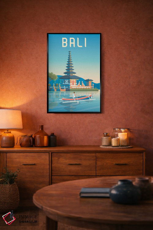 تابلو دکوراتیو تصویر سفر بالی اندونزی اثر اولا هوپ تراول پوسترز - D5B