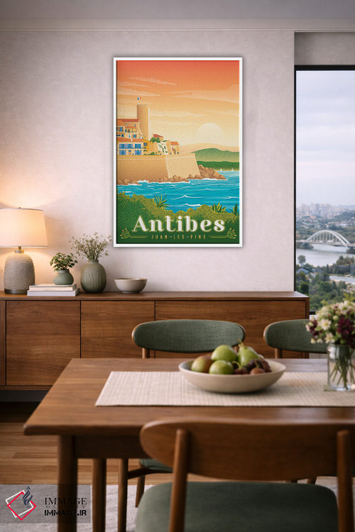 تابلو دکوراتیو تصویر سفر آنتیب ژوان له پین فرانسه اثر اولا هوپ تراول پوسترز - D6W