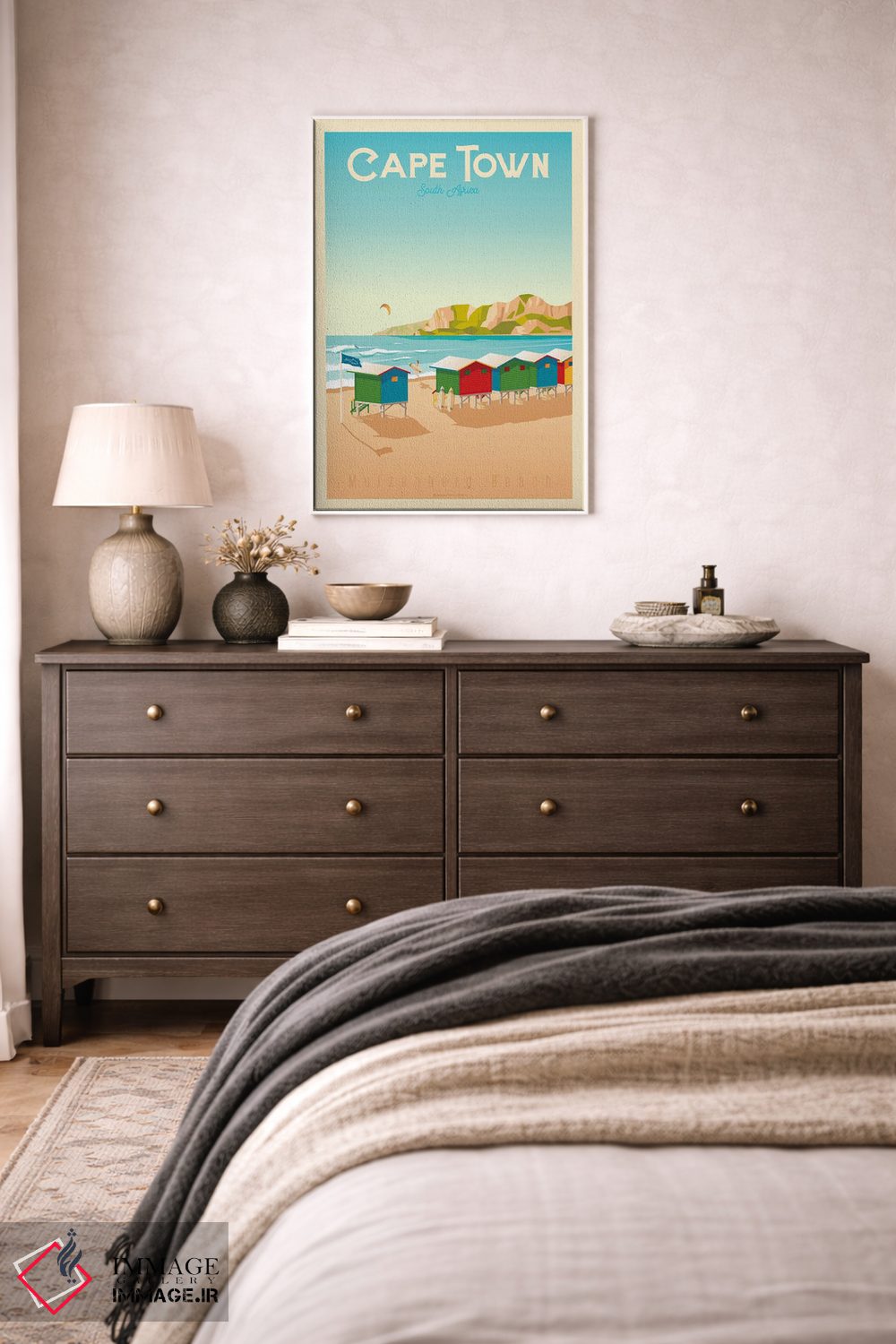 تابلو مدرن پوستر سفر کیپ تاون آفریقای جنوبی اثر اولا هوپ تراول پوسترز - D2W