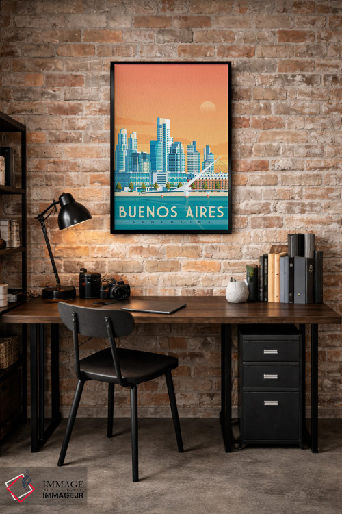 تابلو دکوراتیو تصویر سفر بوئنوس آیرس آرژانتین اثر اولا هوپ تراول پوسترز - D4B