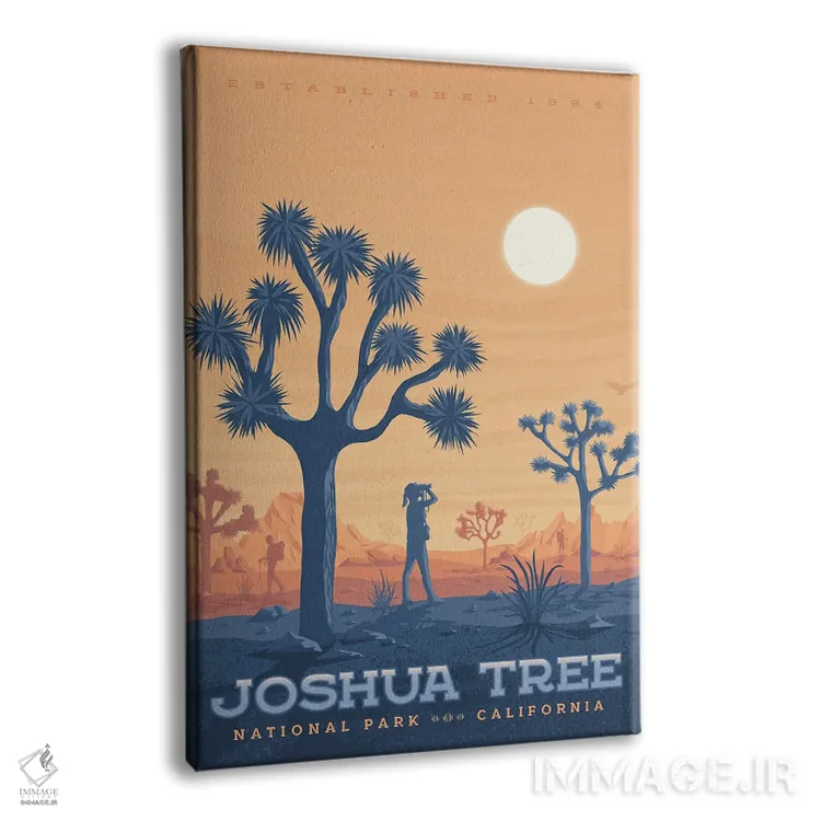 تابلو دکوراتیو پارک ملی جوشوا تری ایالات متحده اثر اولا هوپ تراول پوسترز - نمای پرسپکتیو محصول