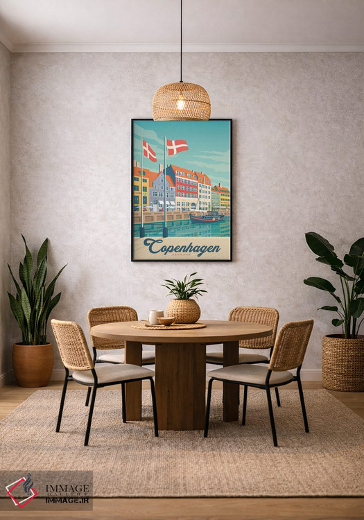 تابلو دکوراتیو تصویر سفر کپنهاگ دانمارک اثر اولا هوپ تراول پوسترز - D4B