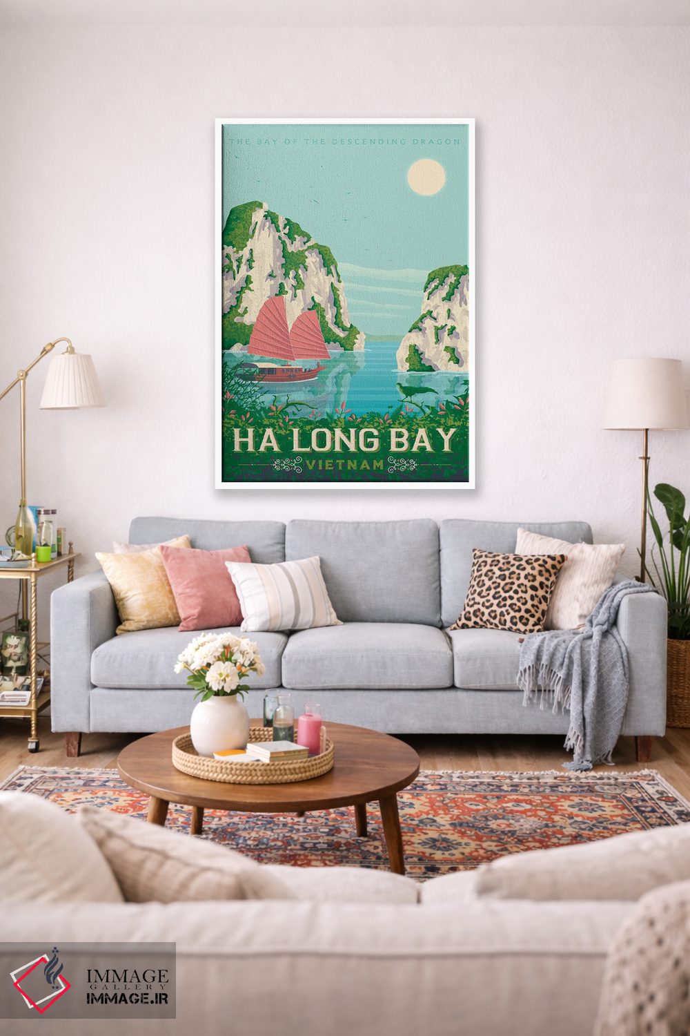 تابلو دکوراتیو خلیج هالونگ ویتنام اثر اولا هوپ تراول پوسترز - D1W