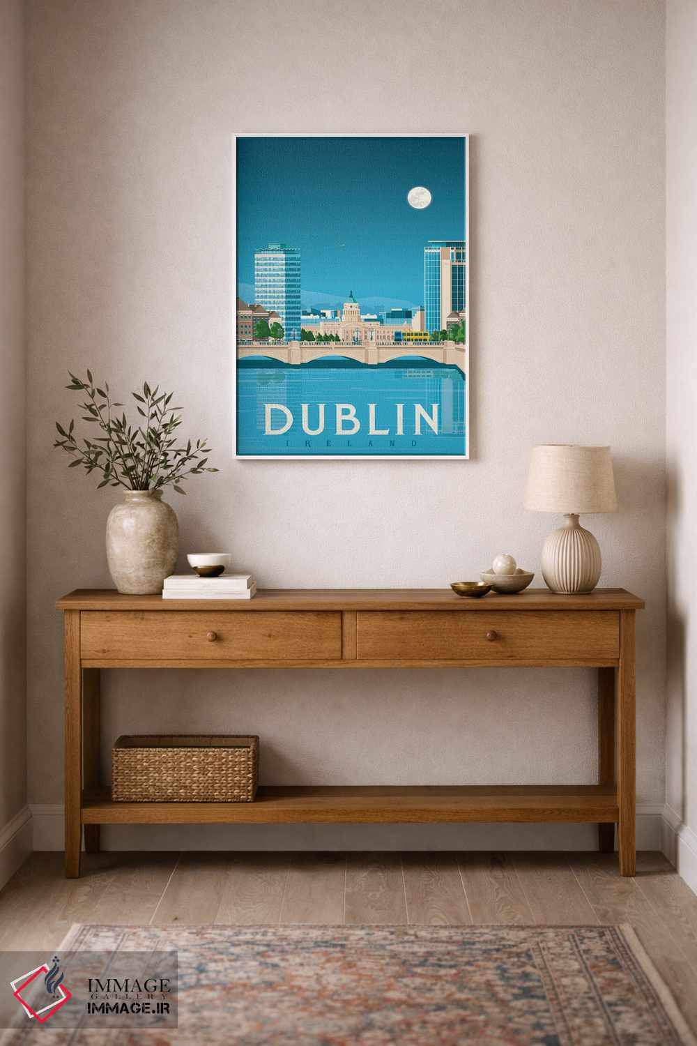 تابلو دکوراتیو دوبلین ایرلند اثر اولا هوپ تراول پوسترز - D1W