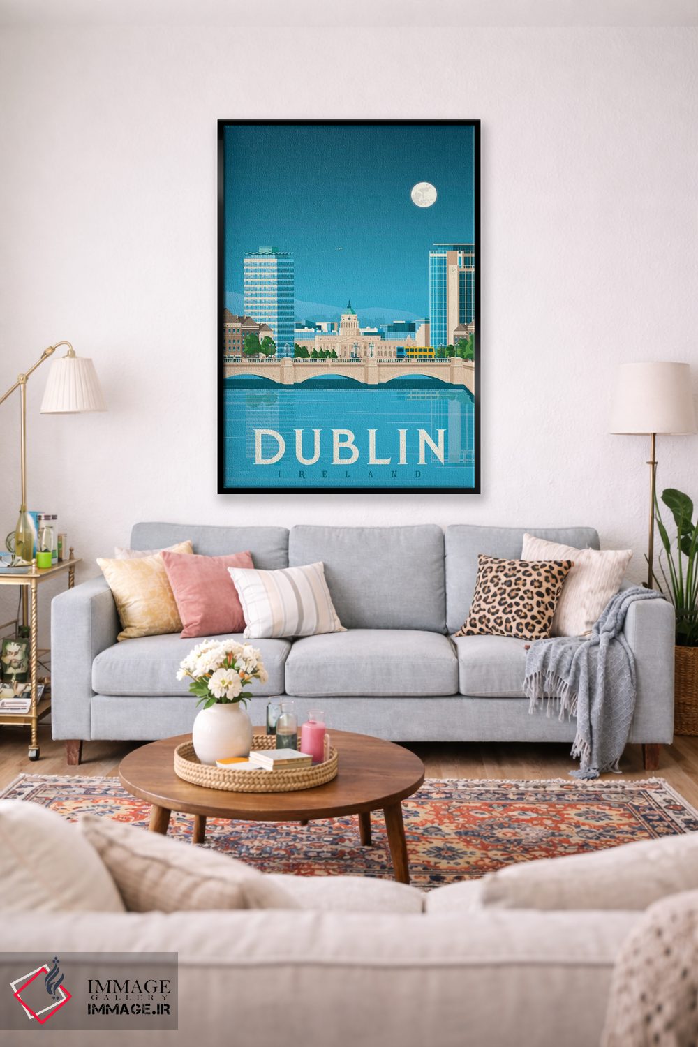 تابلو دکوراتیو دوبلین ایرلند اثر اولا هوپ تراول پوسترز - D2B