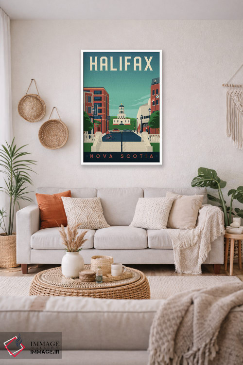 تابلو دکوراتیو هلیفاکس نوا اسکوشیا کانادا اثر اولا هوپ تراول پوسترز - D2W