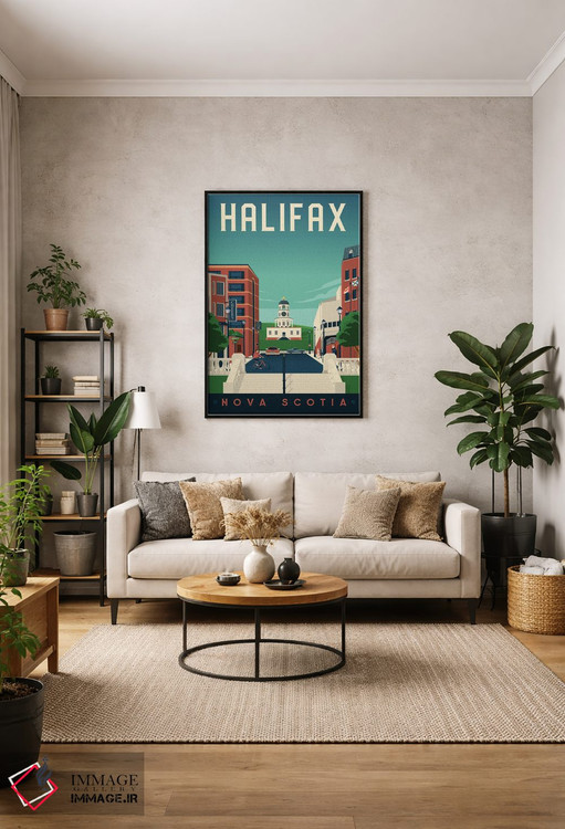 تابلو دکوراتیو هلیفاکس نوا اسکوشیا کانادا اثر اولا هوپ تراول پوسترز - D1B