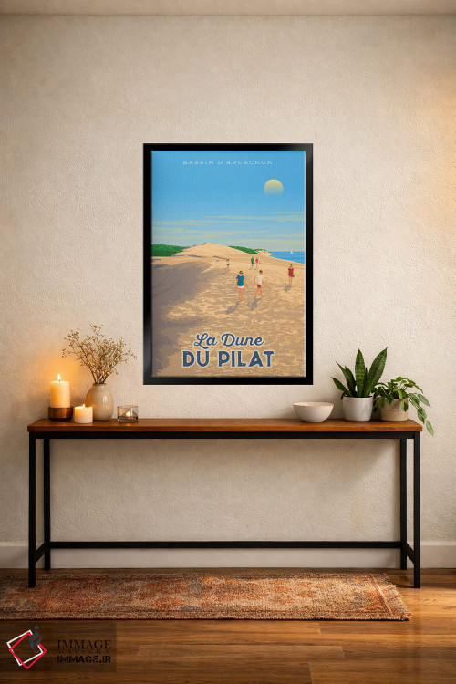 تابلو دکوراتیو تپه شنی دو پیلات فرانسه اثر اولا هوپ تراول پوسترز - D5B