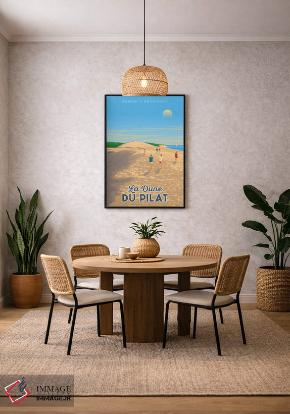 تابلو دکوراتیو تپه شنی دو پیلات فرانسه اثر اولا هوپ تراول پوسترز - D4B