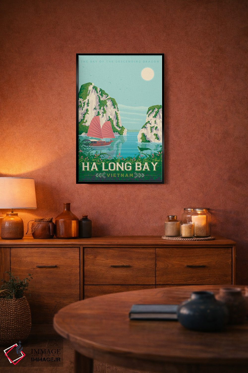 تابلو دکوراتیو خلیج هالونگ ویتنام اثر اولا هوپ تراول پوسترز - D4B