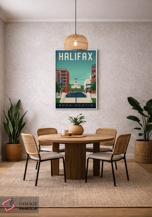 تابلو دکوراتیو هلیفاکس نوا اسکوشیا کانادا اثر اولا هوپ تراول پوسترز - D3W