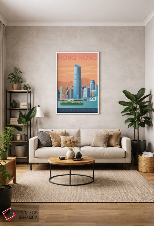 تابلو دکوراتیو هنگ کنگ چین اثر اولا هوپ تراول پوسترز - D1W
