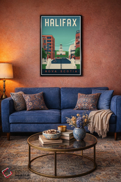 تابلو دکوراتیو هلیفاکس نوا اسکوشیا کانادا اثر اولا هوپ تراول پوسترز - D4B