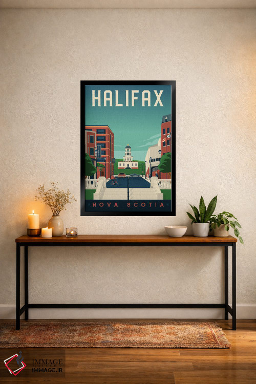 تابلو دکوراتیو هلیفاکس نوا اسکوشیا کانادا اثر اولا هوپ تراول پوسترز - D5B