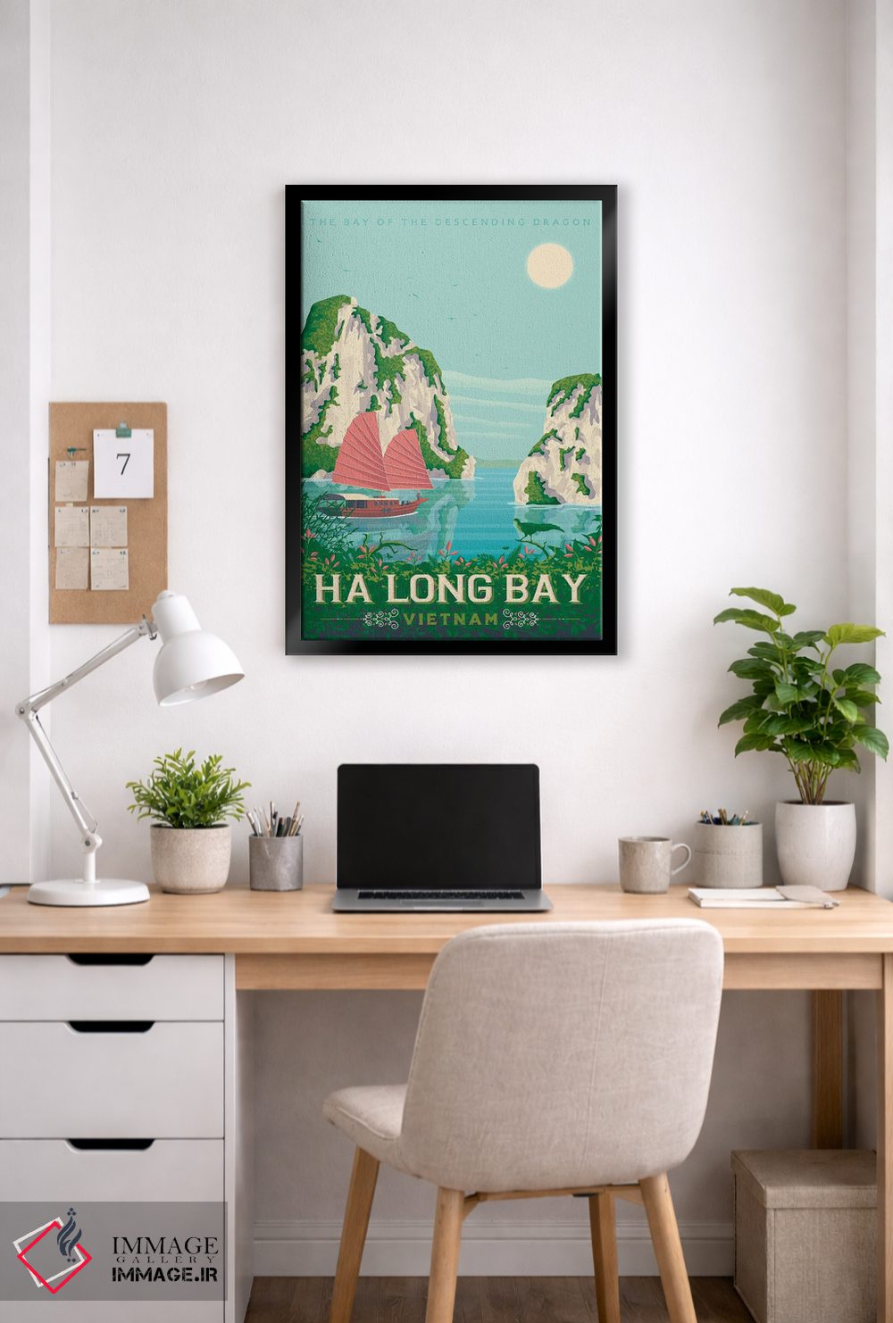 تابلو دکوراتیو خلیج هالونگ ویتنام اثر اولا هوپ تراول پوسترز - D5B