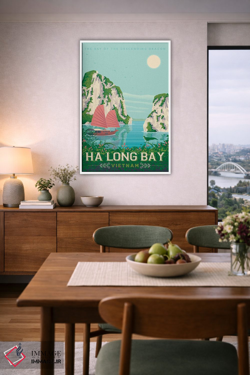 تابلو دکوراتیو خلیج هالونگ ویتنام اثر اولا هوپ تراول پوسترز - D6W