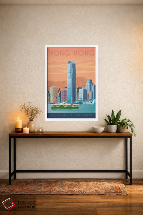 تابلو دکوراتیو هنگ کنگ چین اثر اولا هوپ تراول پوسترز - D3W