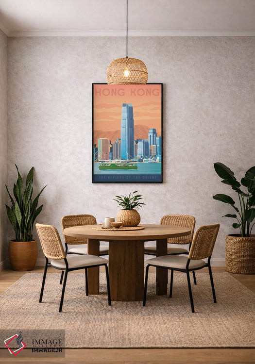 تابلو دکوراتیو هنگ کنگ چین اثر اولا هوپ تراول پوسترز - D4B