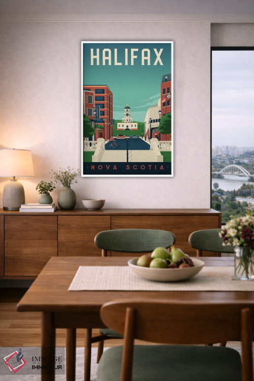 تابلو دکوراتیو هلیفاکس نوا اسکوشیا کانادا اثر اولا هوپ تراول پوسترز - D6W