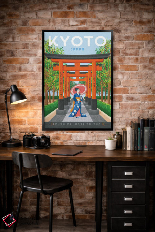 تابلو دکوراتیو کیوتو ژاپن اثر اولا هوپ تراول پوسترز - D4B