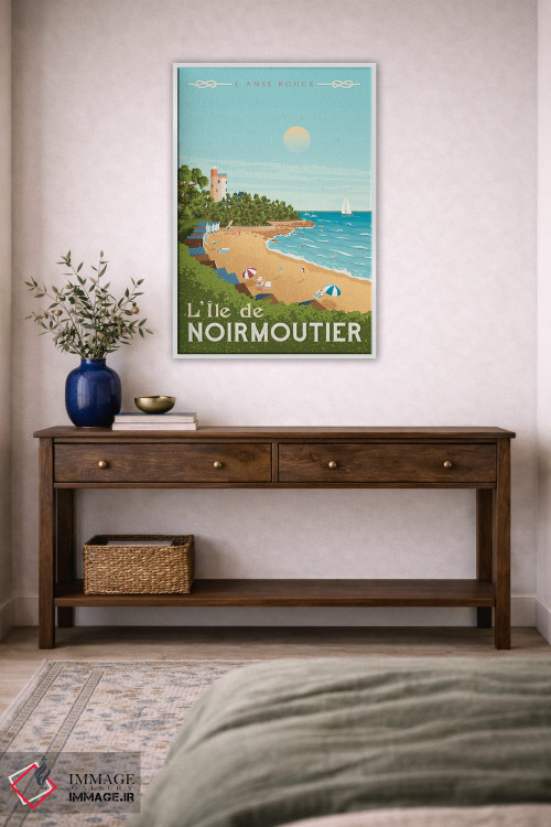 تابلو دکوراتیو جزیره نویرموتیه فرانسه اثر اولا هوپ تراول پوسترز - D2W