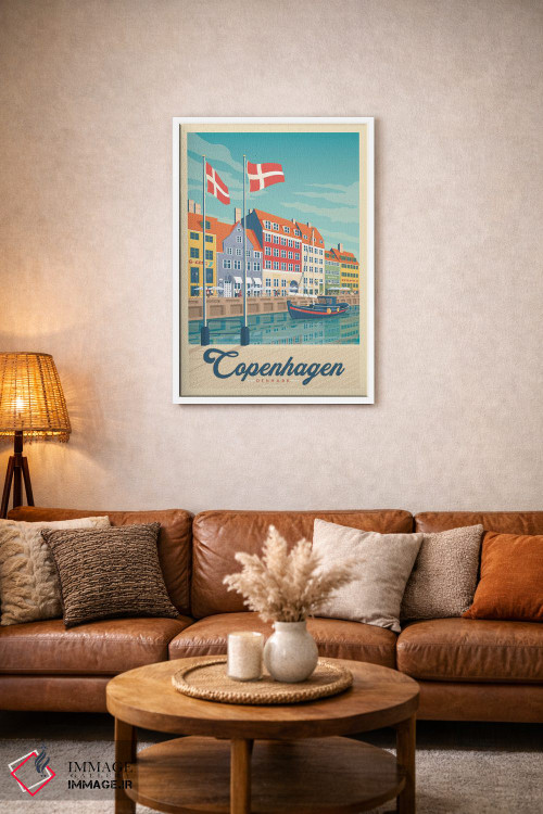 تابلو مدرن کپنهاگ دانمارک اثر اولا هوپ تراول پوسترز - D2W
