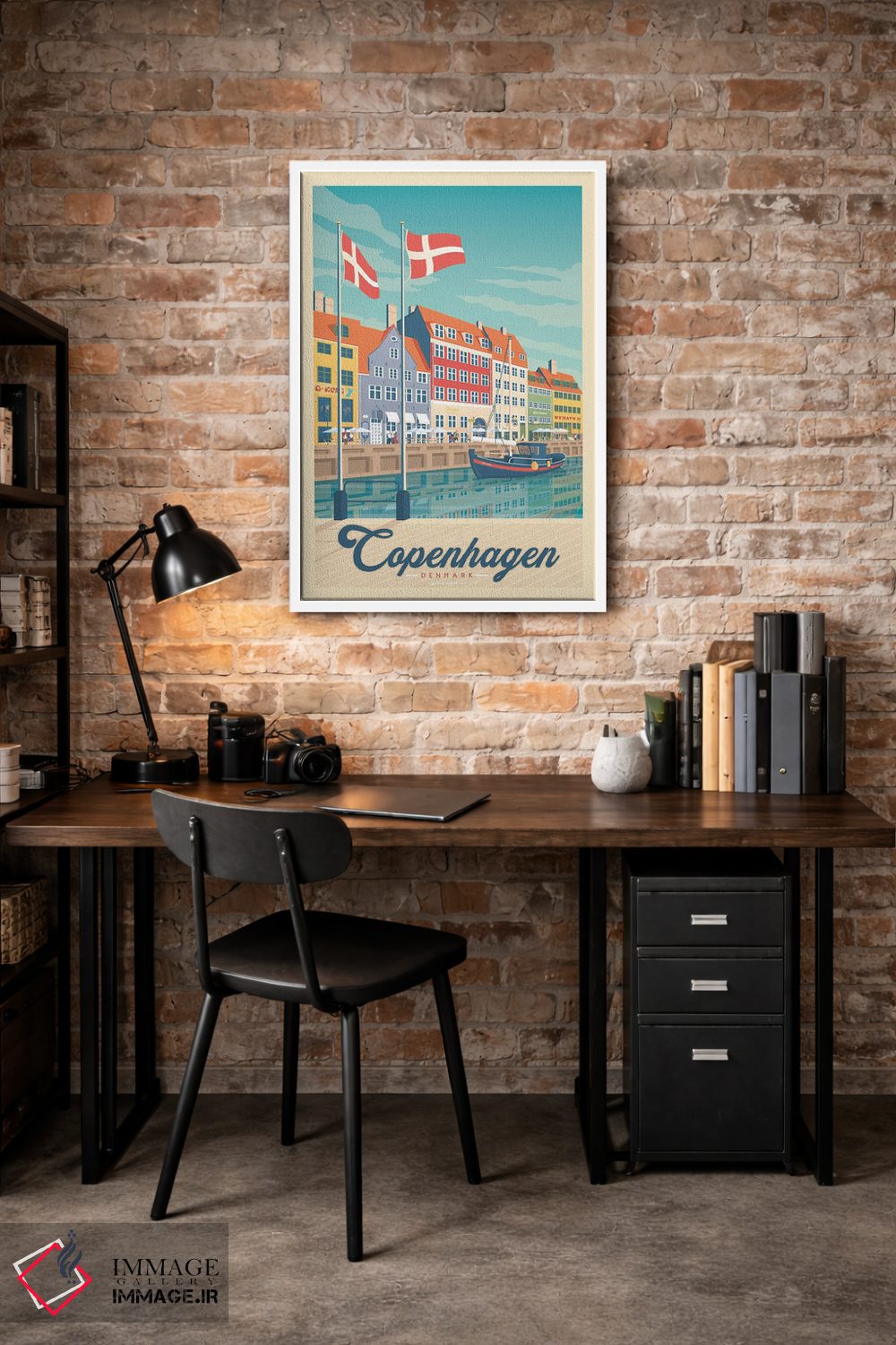 تابلو مدرن کپنهاگ دانمارک اثر اولا هوپ تراول پوسترز - D1W