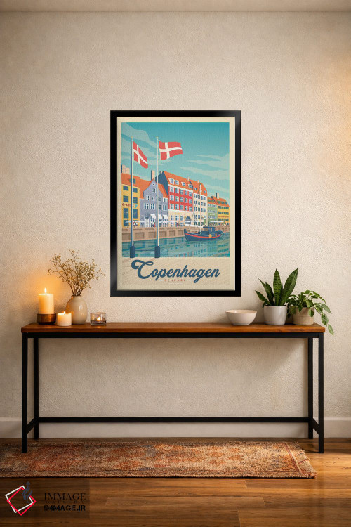 تابلو مدرن کپنهاگ دانمارک اثر اولا هوپ تراول پوسترز - D5B