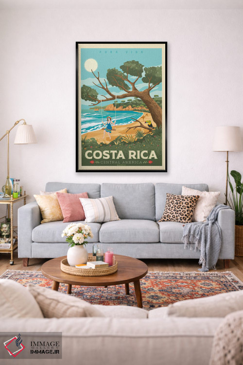 تابلو مدرن کاستاریکا اثر اولا هوپ تراول پوسترز - D1B