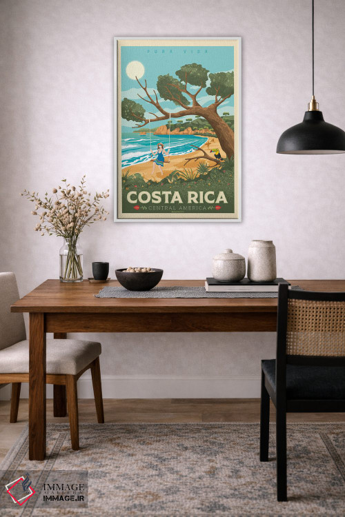 تابلو مدرن کاستاریکا اثر اولا هوپ تراول پوسترز - D3W