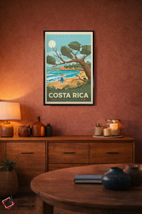 تابلو مدرن کاستاریکا اثر اولا هوپ تراول پوسترز - D4B