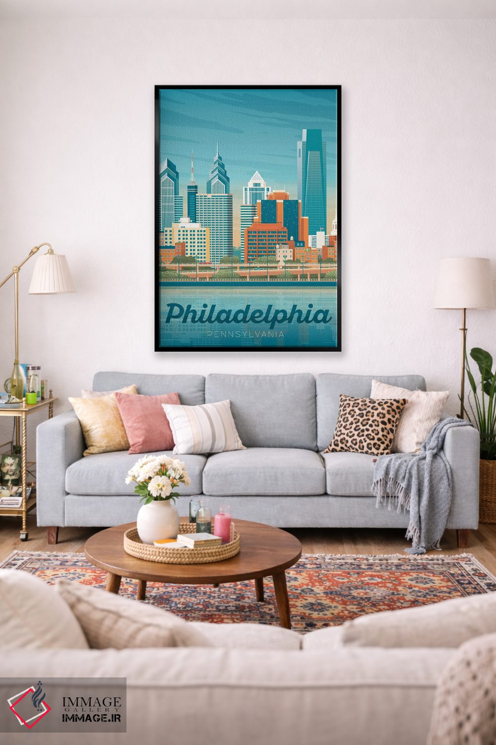تابلو دکوراتیو فیلادلفیا پنسیلوانیا ایالات متحده اثر اولا هوپ تراول پوسترز - D1B