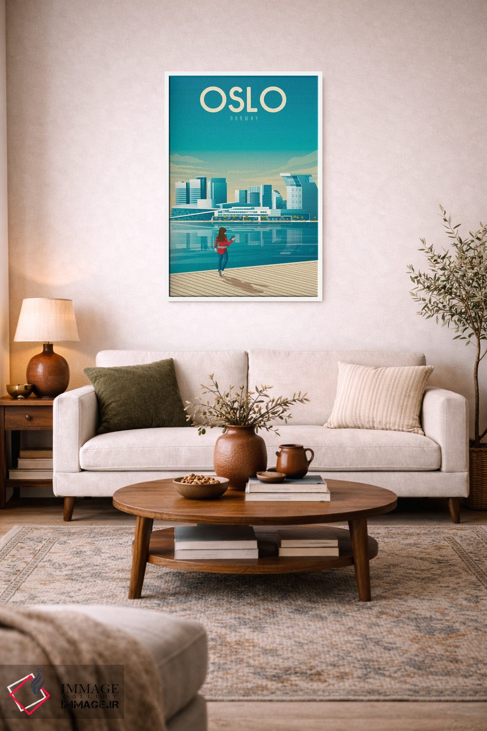 تابلو دکوراتیو اسلو نروژ اثر اولا هوپ تراول پوسترز - D3W