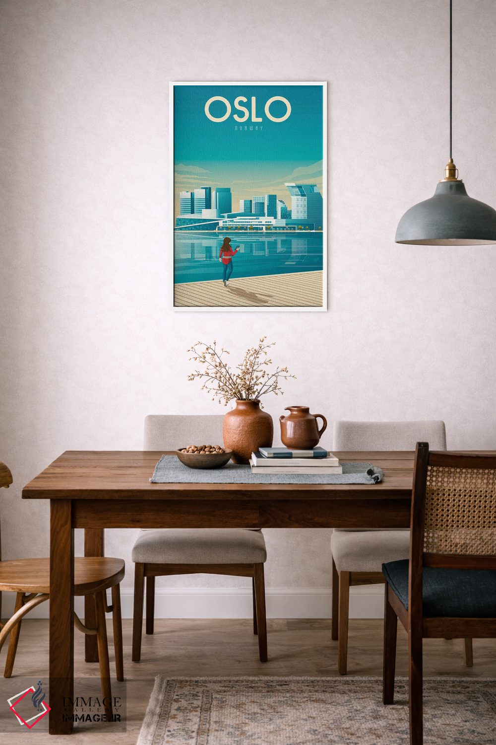 تابلو دکوراتیو اسلو نروژ اثر اولا هوپ تراول پوسترز - D6W