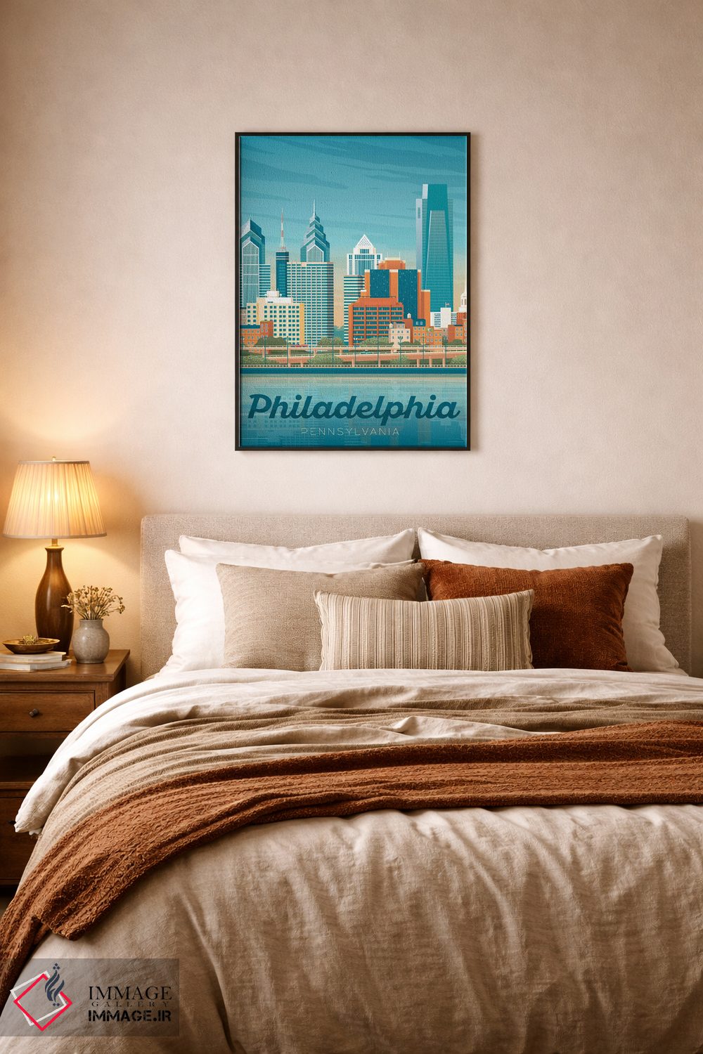 تابلو دکوراتیو فیلادلفیا پنسیلوانیا ایالات متحده اثر اولا هوپ تراول پوسترز - D6B