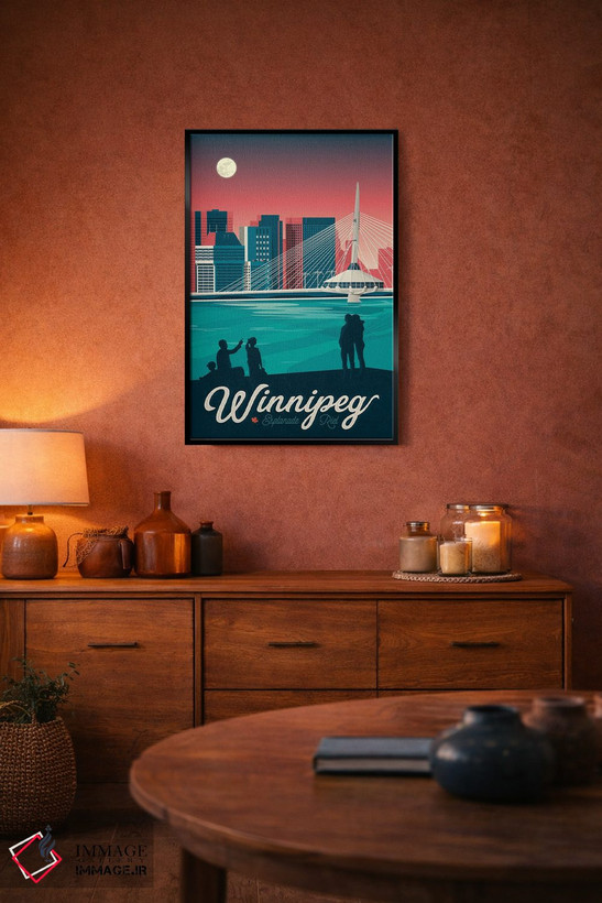 تابلو دکوراتیو وینیپگ اسپنید رییل کانادا اثر اولا هوپ تراول پوسترز - D5B
