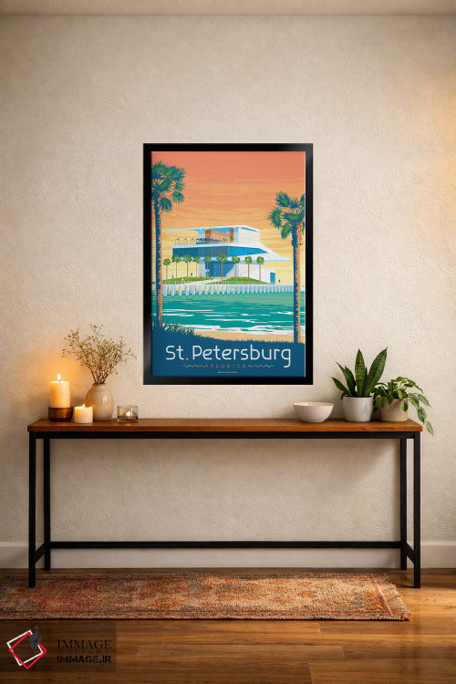 تابلو دکوراتیو سنت پیترزبورگ فلوریدا ایالات متحده اثر اولا هوپ تراول پوسترز - D4B