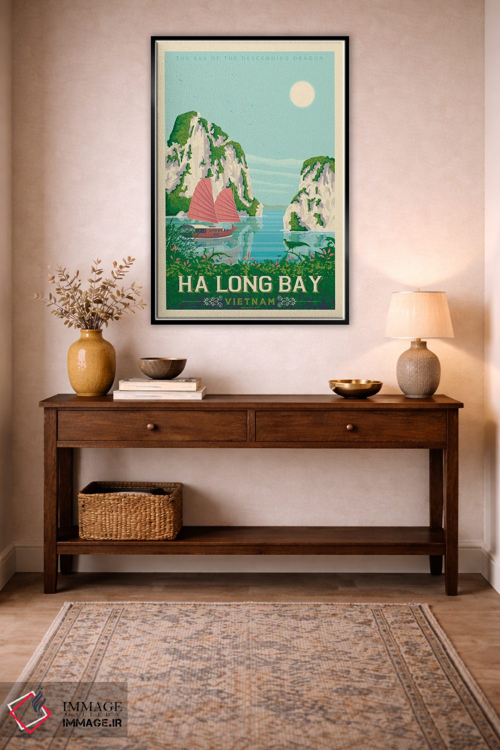 تابلو مدرن خلیج هالونگ ویتنام اثر اولا هوپ تراول پوسترز - D4B