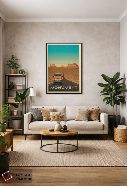 تابلو مدرن پوستر سفر به پارک ملی دره مونومنت اثر اولا هوپ تراول پوسترز - D1B