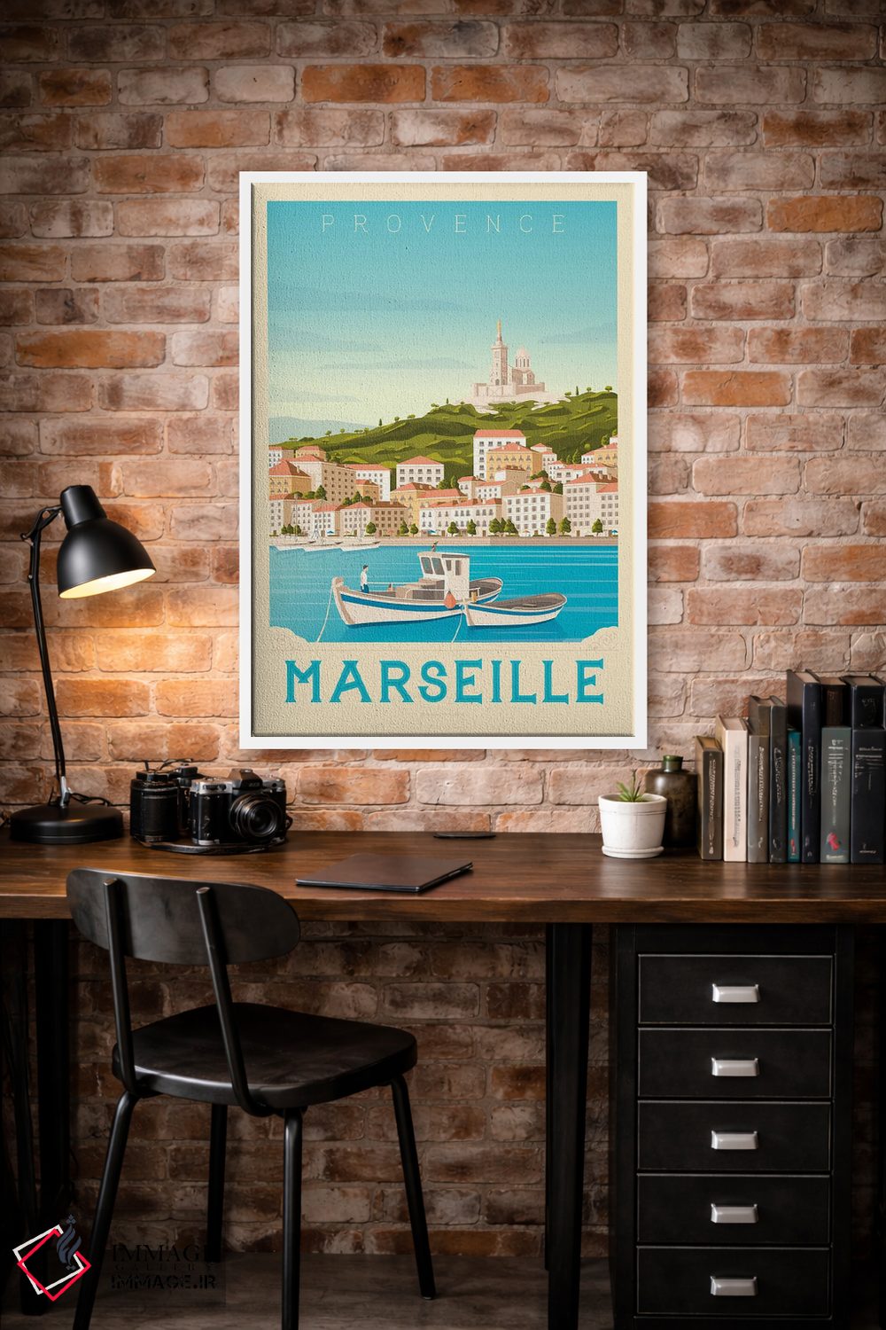 تابلو مدرن پوستر سفر مارسی فرانسه اثر اولا هوپ تراول پوسترز - D1W