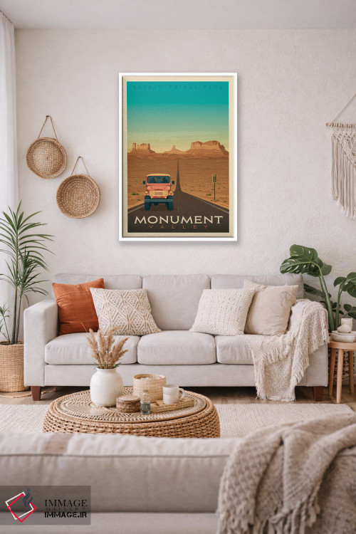 تابلو مدرن پوستر سفر به پارک ملی دره مونومنت اثر اولا هوپ تراول پوسترز - D3W