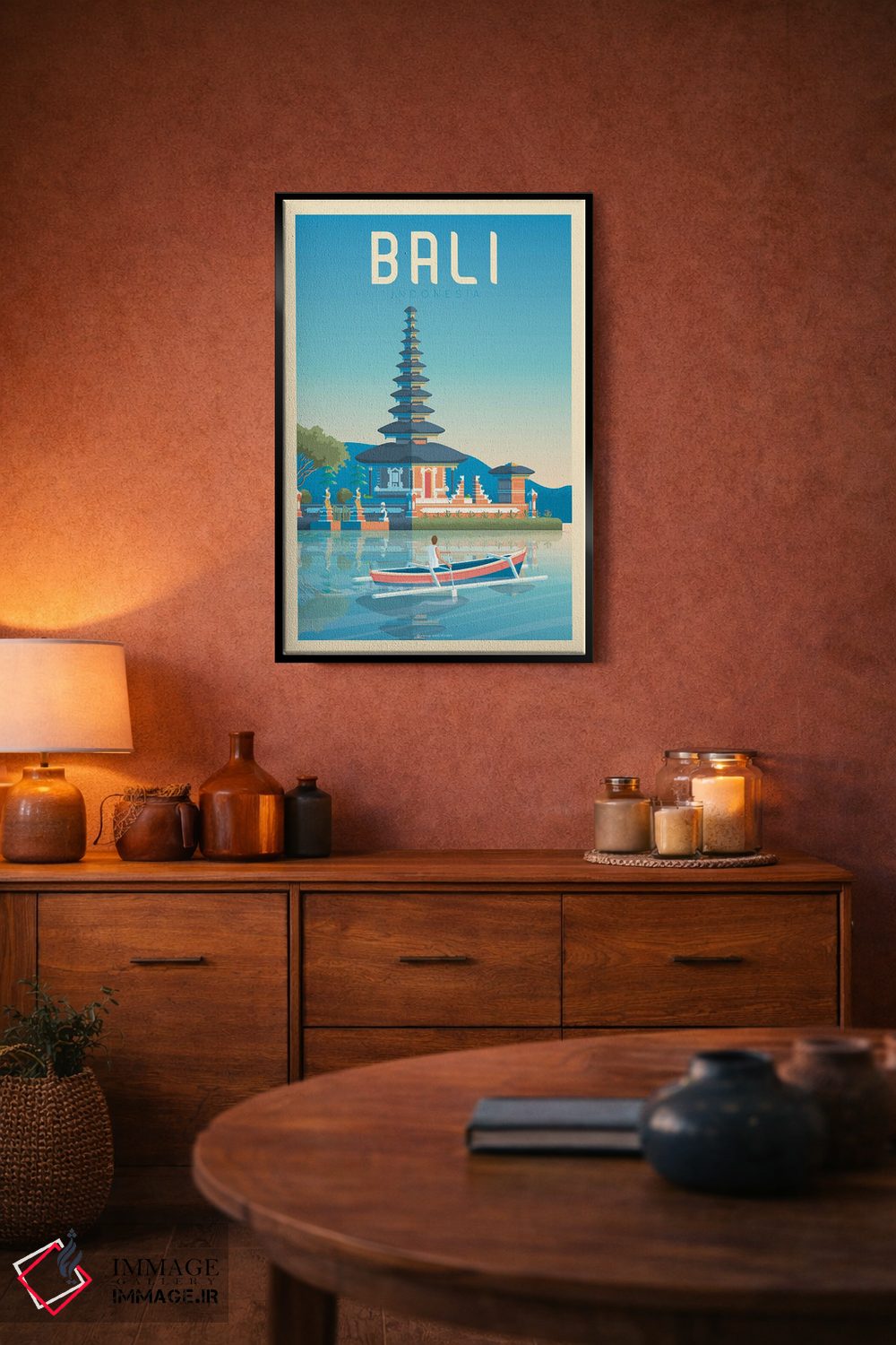 تابلو مدرن پوستر سفر بالی اندونزی اثر اولا هوپ تراول پوسترز - D4B