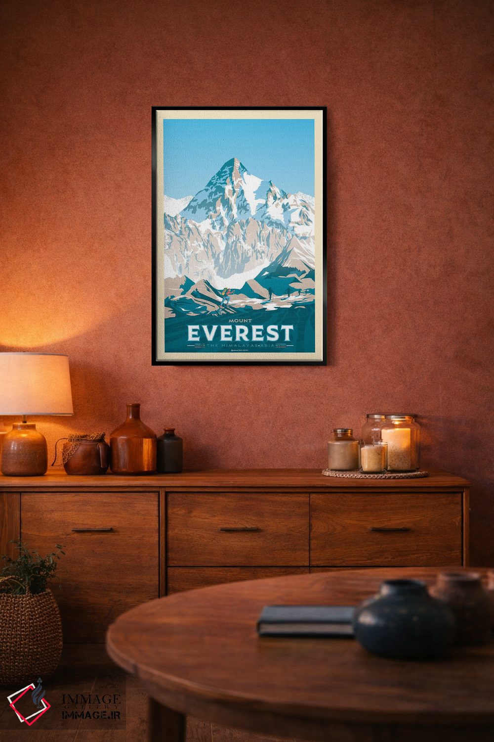تابلو مدرن پوستر سفر به کوه اورست اثر اولا هوپ تراول پوسترز - D5B